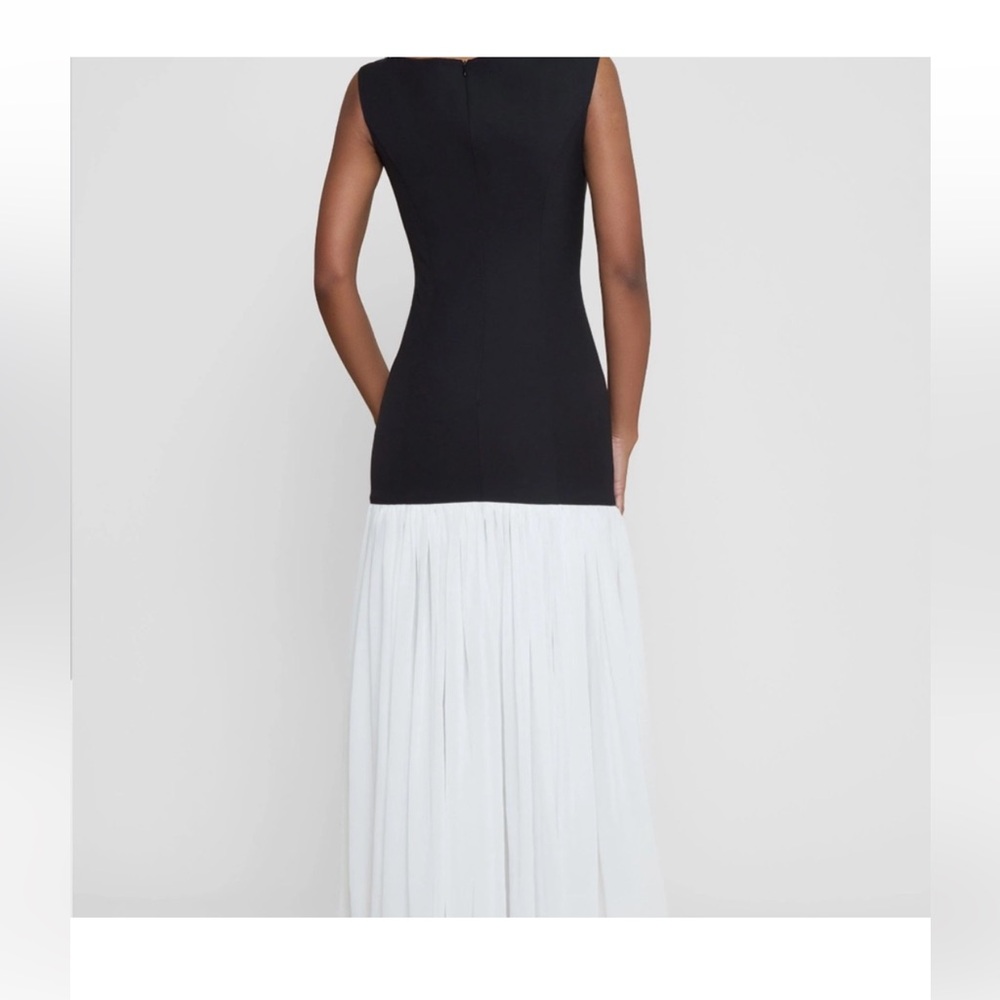 LEAU Phantom Maxi Dress Black and White - Picture 2 of 4